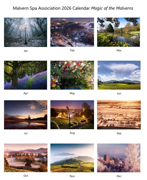 Malvern Spa Association calendar 2026 back page