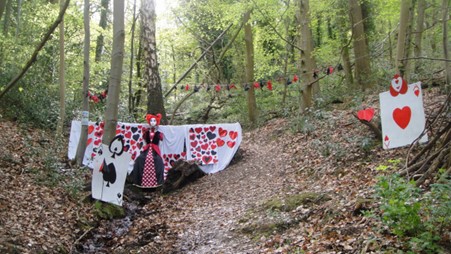 The Queen of Hearts well dressing
