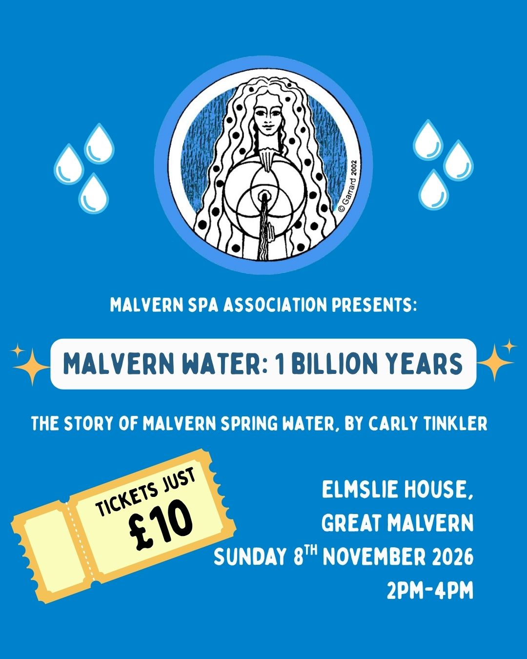 Malvern Water: 1 Billion Years presentation by MSA president Carly Tinkler